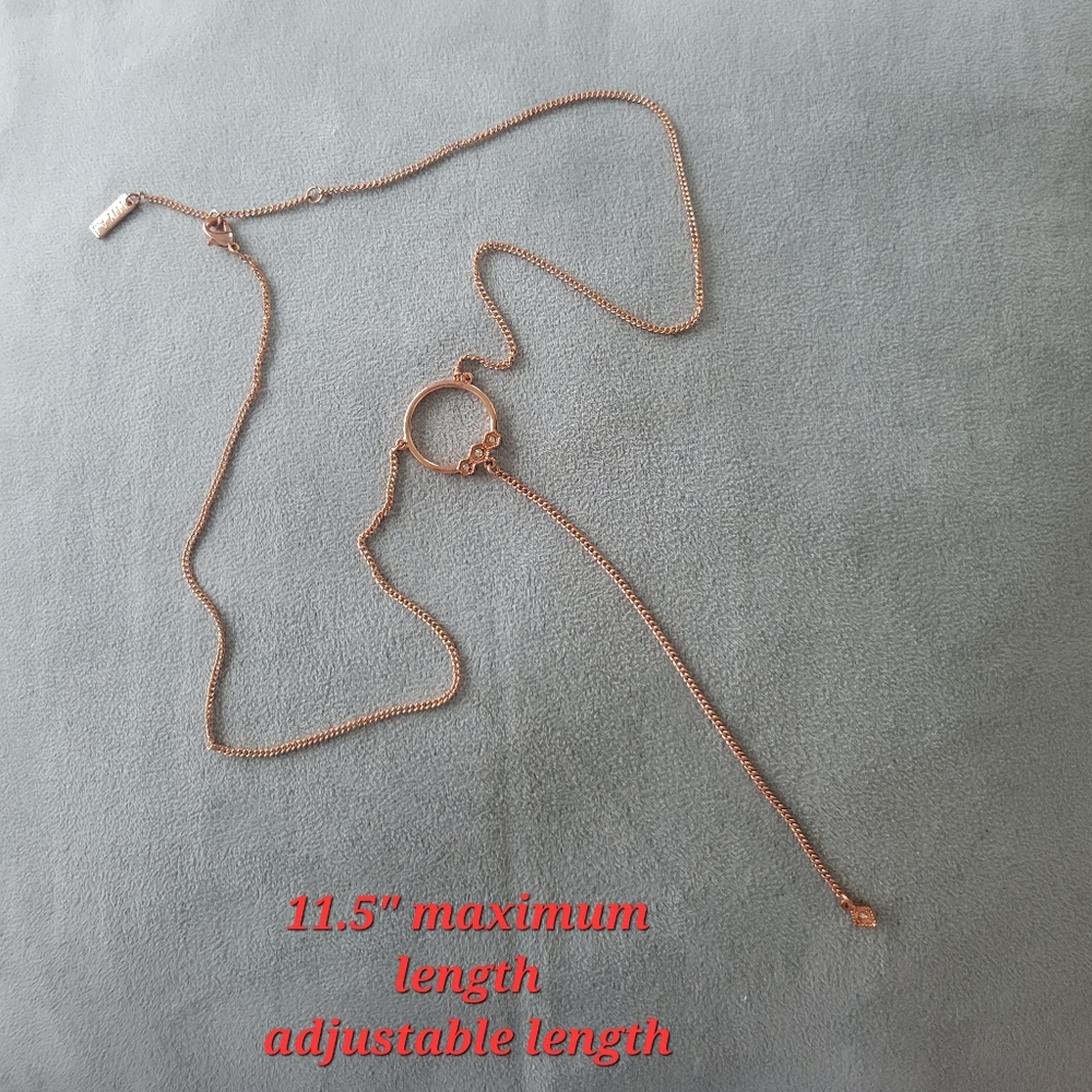 LUV AJ Rose Gold tone necklace
